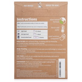 Homevative Laundry Detergent Sheets, 30 Sheets, Up to 60 Loads, Easy Dissolve, Lavender, Eco package, HE Compatible, Septic friendly, Great for travel, college, laundromat and at home