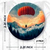 Skydiving Pin Button 2.25 inch 2-Pack Freefall Parachute Dropzone –