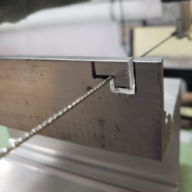 Round Hacksaw Blade - cuts in All Directions - 12" Long (.050")