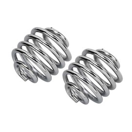 HDBUBALUS Motorcycle Solo Seat Springs Mounting 2 Inch Spring Bracket Hardware Mount Kit Fit for Harley Sportster Softail XL 883 1200 Dyna Fatboy Bobber Chrome 1 Pair