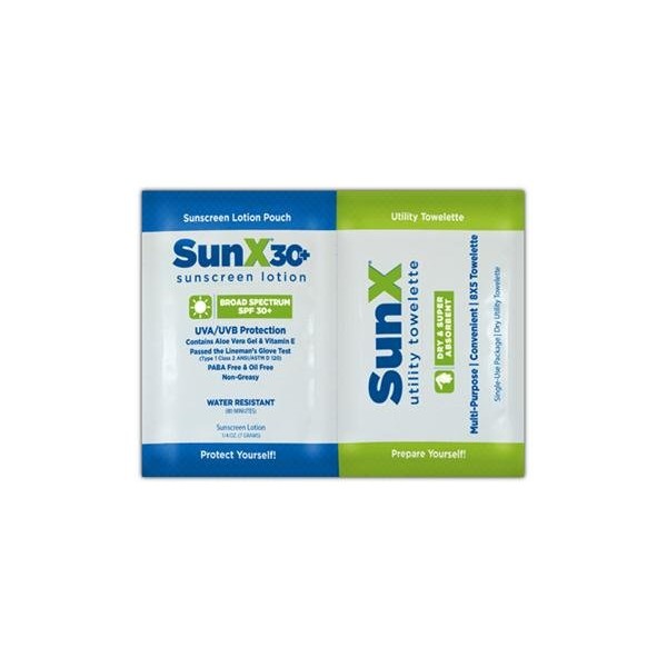 Sunscreen Towelettes by SunX Ultra Protection Version