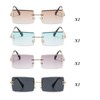 Gativs Vintage Rimless Sunglasses 4 Pairs Vintage Glasses Rimless Retro