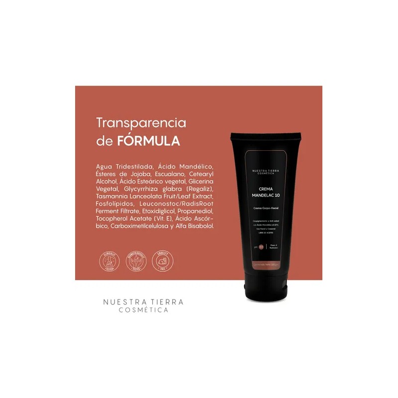 Crema Despigmentante Y Aclarante Ácido Mandélico 10%