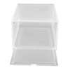 Shoe Storage Box Clear Acrylic with Magnet Front Door Stackable
