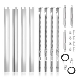 Criditpid Grill Replacement Parts for Char-Broil Performance 4 Burner 463365021, 463331221, 463366022, Charbroil 463448021, 463655421, G325-0002-W1 G327-2100-W1, Heat Plates, Burner and Ignitor Kit.