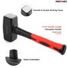 MAXPOWER 4lb Club Hammer, Mini Sledge Hammer with 9-inch Fiberglass