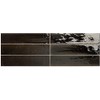 2.5 x 9.5 Venetian Alchemist Obsidian Black Italian Wall Tile