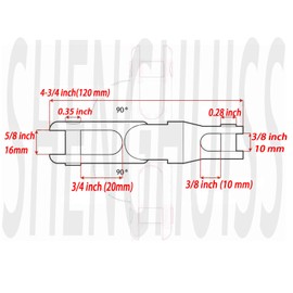 SHENGHUISS 1/4"-5/16"(6mm-8mm) Multi-Directional Anchor Chain Mooring Swivel Connector Marine Stainless Steel 316