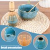 TOLASTO Matcha Set | 4-Piece Bamboo Matcha Set with Ceramic