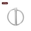 sourcing map 5Pcs 1/4" x 1-3/4" Linch Pin with Ring,