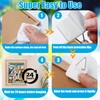 Forzater 60 Pcs Adhesive Picture Hanger Foamboard Picture Hanging Hooks
