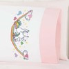 Herrschners Rainbows & Unicorns Kid's Pillowcase Stamped Cross-Stitch Kit