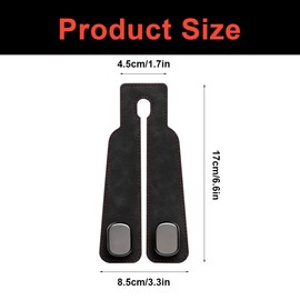 MIRKUZI Pack of 2 Car Storage Hooks, Car Storage Hooks, Universal Car Hooks, Storage Hooks for Car Seat, Clothes Hooks for Headrests, Car Hooks, Car Headrest Hooks
