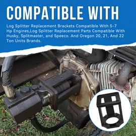 Log Splitter Replacement Brackets Compatible with 5-7 Hp Engines,Log Splitter Pump Mount Bracket fits for SpeeCo, Oregon, Husky 20, 21 and 22 ton Units