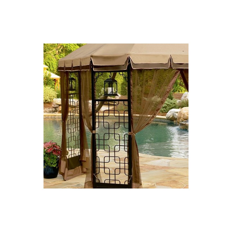 10 x 12 Trellis Gazebo Replacement Canopy Top Cover- RipLock