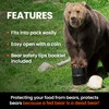 UDAP NO-FED-BEAR Bear Resistant Canister, Hiking Camping Backpacking Hunting Food