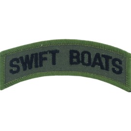 EEINC VIETNAM TAB "SWIFT BOAT" (SUBDUED) Embroidered ShoulderPatch 3-1/2" (0838) (NEW)