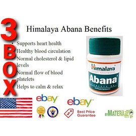 Himalaya ABANA  Himalaya 3 Box 180 Tablets Exp.2027 Care Cholesterol Triglyceride Levels