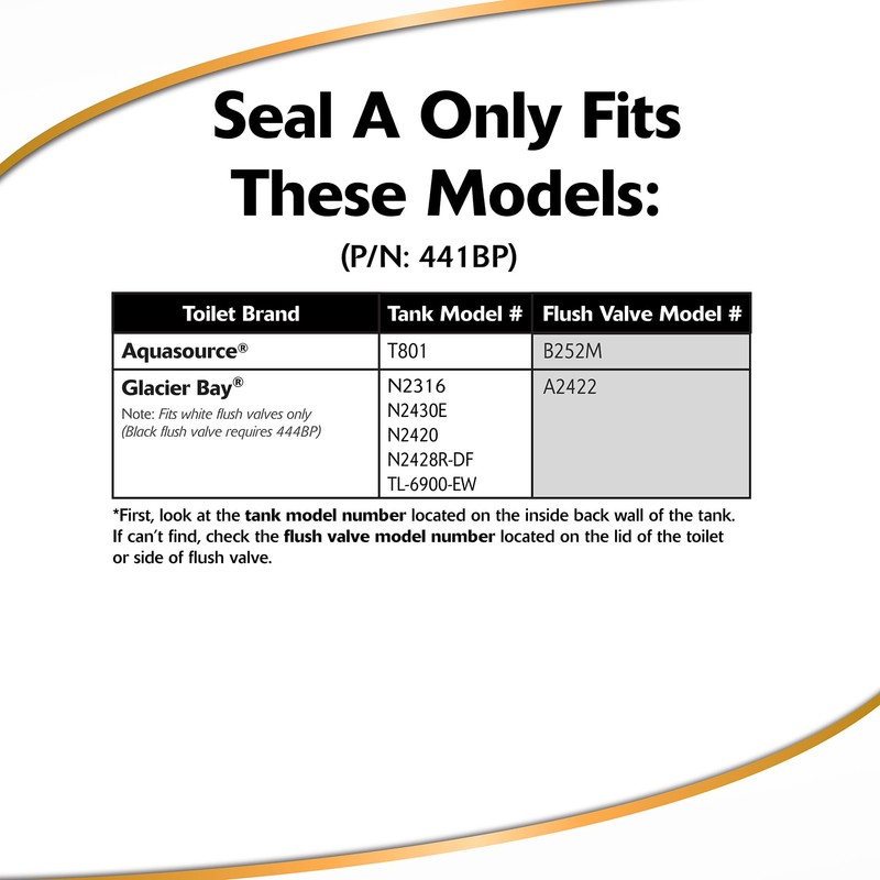 Korky Dual Flush Valve Seal Assortment, Seal A – Fits