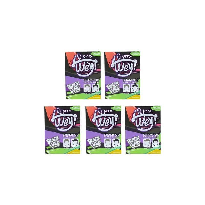 Cajas Shampoo Tinte Express Negro Cubre Canas Sobres