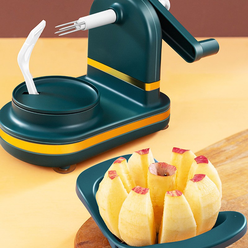 Fruit Peel Machine Hand Crank Multi Purpose with Fruit Cutter
