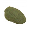 Hoggs of Fife Waterproof Tweed Cap Olive/Wine One Size OSFA