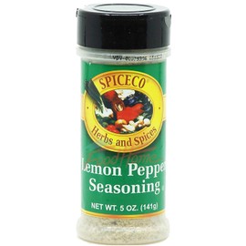 SpiceCo lemon pepper seasoning, 5-ounce plastic shaker (pack of 1)