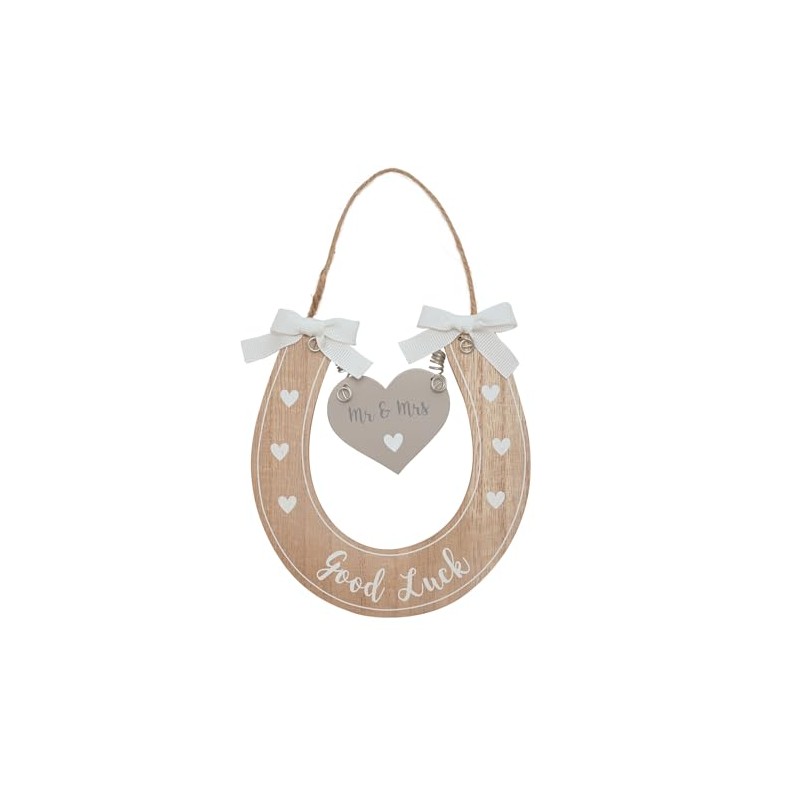 Wedding Horseshoe Gift - 'Good Luck' with ' Mr &