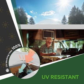 RVGUARD RV Skylight Replacement, 26" x 26" Outer Dimension Skylight Fits All Standard 22" x 22" Openings, RV Skylight for Camper Trailer Fifth Wheel Truck, UV Resistant, Impact Resistant, Clear