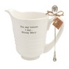 Mud Pie - 4551021 Mud Pie Ceramic Bloody Mary Pitcher