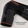 Adjustable Shoulder Support Brace with Detachable Silicone Pad, Compression Sleeve