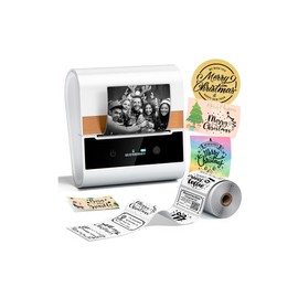 Phomemo Label Printer -M260 Address Label Maker Machine with Tapes,Bluetooth Thermal Label Printer for School Supplies,Name Tag,Barcode,Logo, Easy to Use with Phones& PC,1 1.57"x1.18" Paper