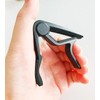 WINGO Pro Ukulele Capo for Soprano Concert Baritone, Black.