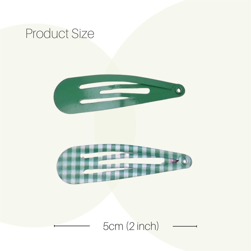 Basic Sense 2PCS Spiral Streamer Elastics and Hair Snap Clips