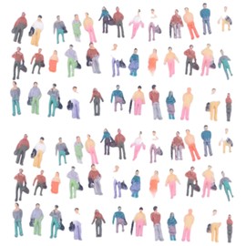 LIKENNY Scene Collection, Doll, People, People, Diorama, Model 1:150, Figure Painter, 0.3 - 0.4 inches (8 - 11 mm), Approximately 100 Pieces Set, For Dioramas, Railways, Architecture, Landscapes