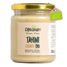 Tahini Sesame Paste Organic - 250 g. Unroasted Tahina / Tahin Paste for Hummus. Sesamus Contains Vitamins, Proteins, Fibre and Antioxidants. For Vegans and Vegetarians, Also for Buddha Bowl.