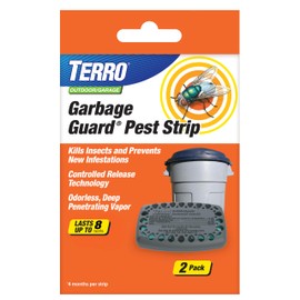 Terro T801SR Garbage Guard Trash Can Insect Killer - Kills Flies, Roach, Maggots, Beetles, and Insects in Outdoor Garbage Can (Pack of 2)