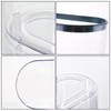 ASelected Slim Trash Can, 12L, Clear Plastic, For Bathroom, Kitchen,