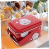 LABRIMP Holiday Decorative Tin Cookie Tins Lids Christmas Treat Magnetic