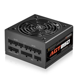 ARESGAME AGT Series 850W Power Supply, ATX 3.0 & PCIE 5.0, 80+ Gold Certified, Fully Modular, FDB Fan, Compact 140mm Size, ATX Gaming Power Supply