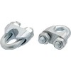 M8 Heavy Duty Wire Rope Clips Clamps Slings U Bolt Clamp Grips DIN741 (Pack of 4)