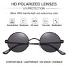 Gleyemor Polarized Round Sunglasses for Men Women Hippie Small Circle