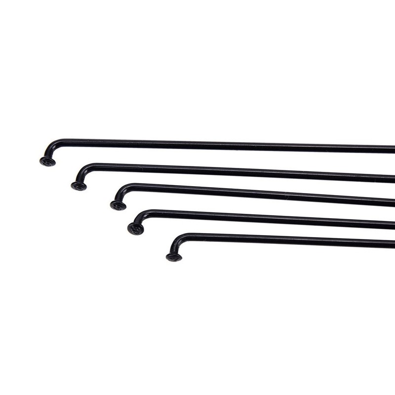 YHUS 10 Pcs Bicycle Spoke Stainless Steel Bicycle Accessories (Black,
