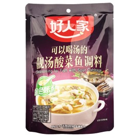 Sichuan Pickled Mustard Fish Seasoning 10.58 oz/300g, Haorenjia Chinese Seasoning for Fish with Sour Cabbage, ORIGINAL IMPORTED from china.