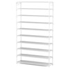 LANTEFUL 10 Tiers Shoe Rack 50 Pairs Large Capacity Tall