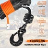 Aomifunny Synthetic Winch Rope,1/4" x 50 ft 10000Lbs Winch Rope