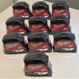 Milwaukee 🆕 GENUINE MILWAUKEE 25ft. Compact Magnetic Tape Measure (10-PACK) 48-22-1025