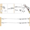TooTaci Turnbuckle Wire Tensioner Kit for 2mm Wire Rope