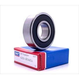 SKF 6203-2RSH C4 Rubber Sealed Deep Groove Ball Bearing 17x40x12mm