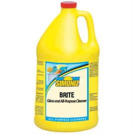 Simoniz Brite Glass & All-Purpose Cleaner - Gal. Ready-to-use. Non-ammoniated and streak-free. 4 Gal per 1 CASE